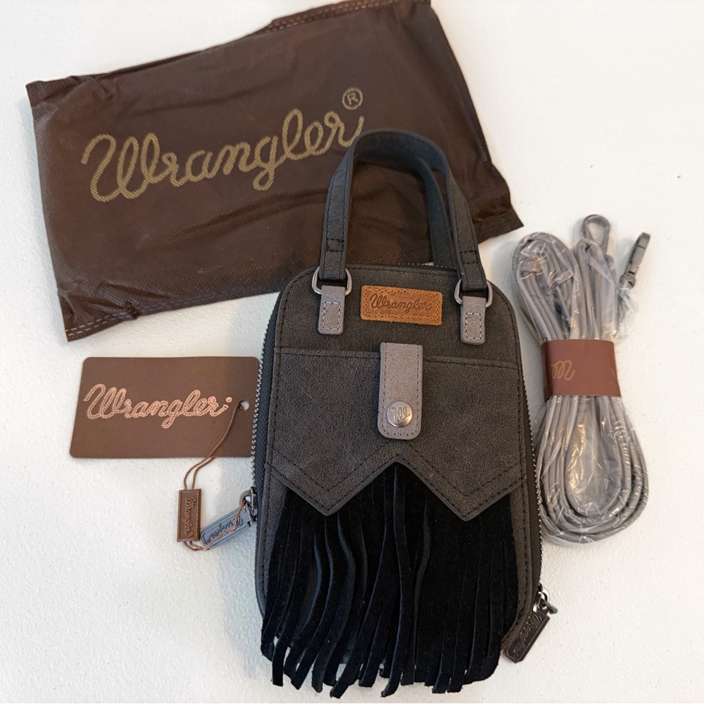 *SOLD* Wrangler Fringe Western Mini Crossbody Purse
